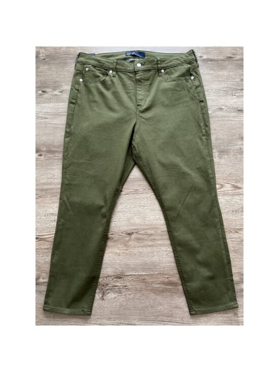 GAP Denim - Gap High Rise Jegging Womens 20 Short Green Full Length NWT